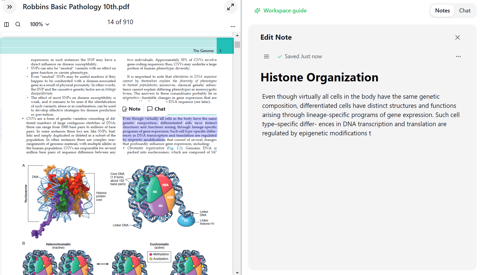 Screenshot of PDF reader interface